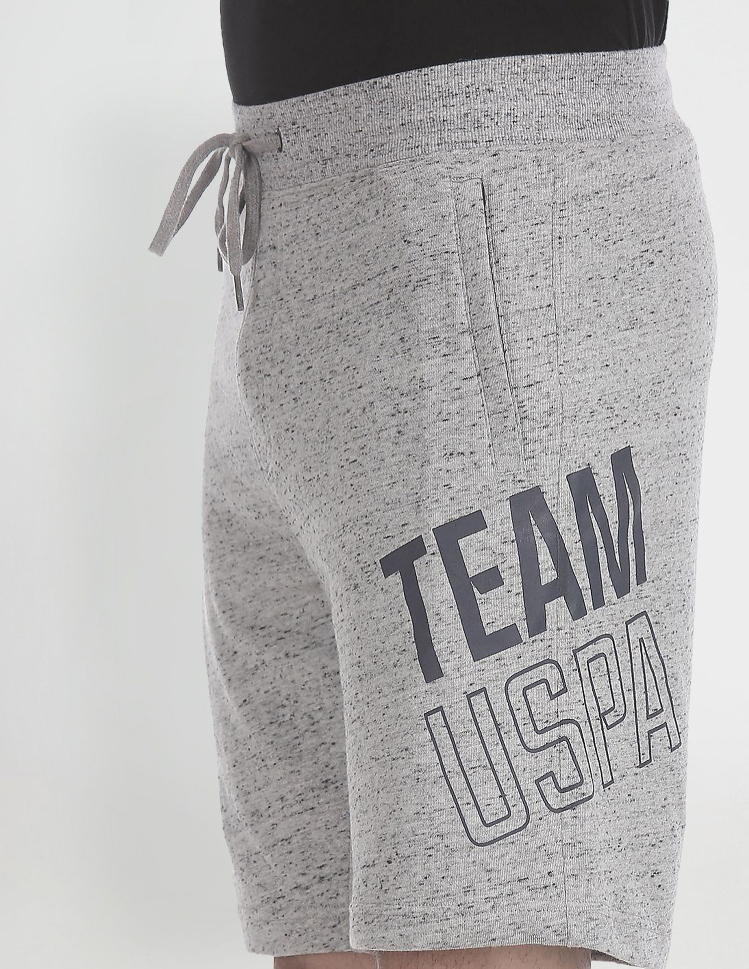 Comfort Fit Mid Rise I676 Shorts - Pack Of 1 Grey - U.S. POLO ASSN. | Large