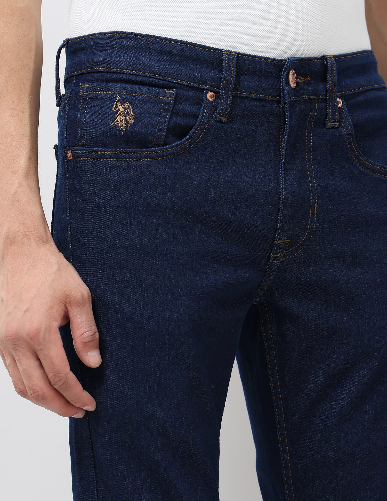 Regallo Skinny Fit Blue Jeans Indigo - U.S. Polo Assn. India | Large