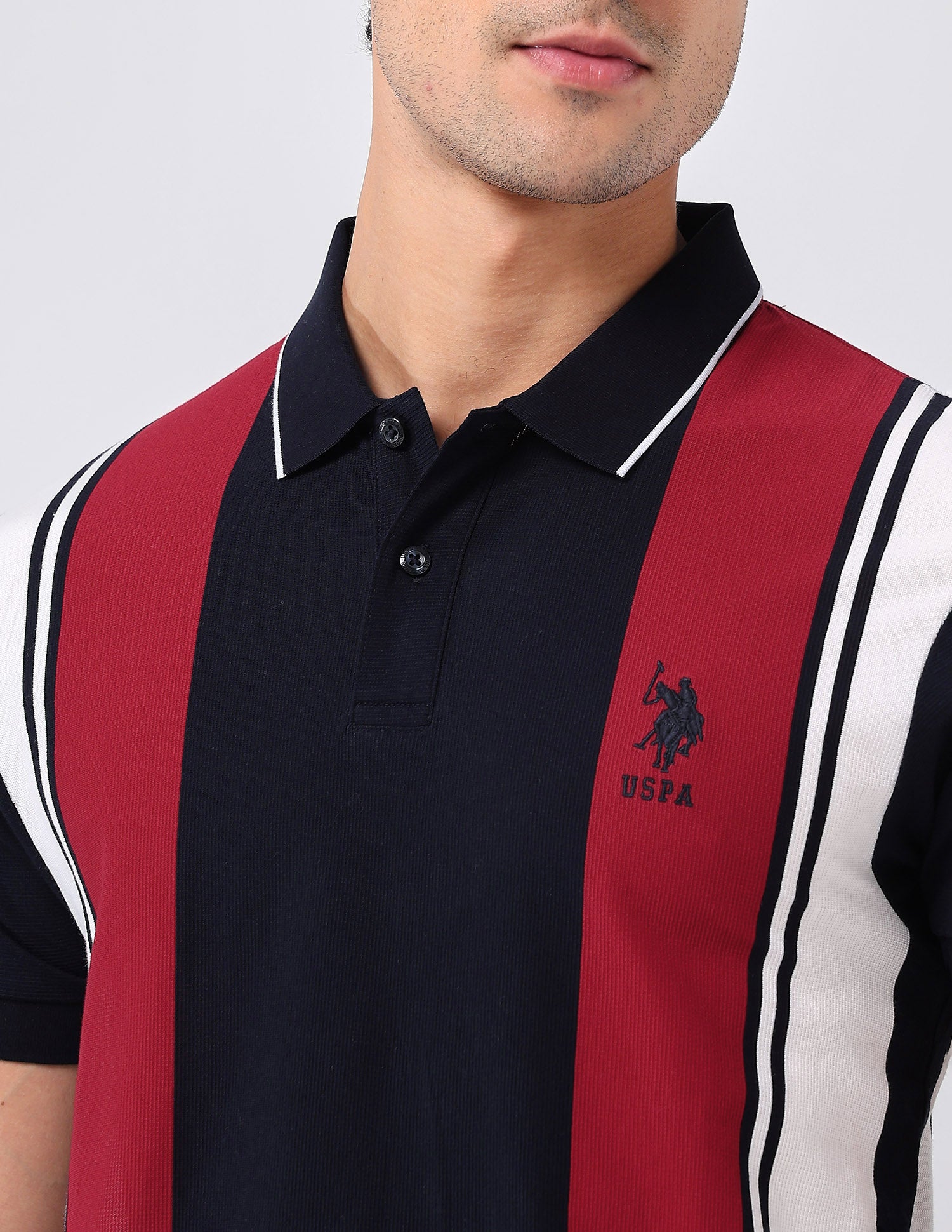 Colorblocked Regular Fit Polo Shirt Red - U.S. POLO ASSN. | Large