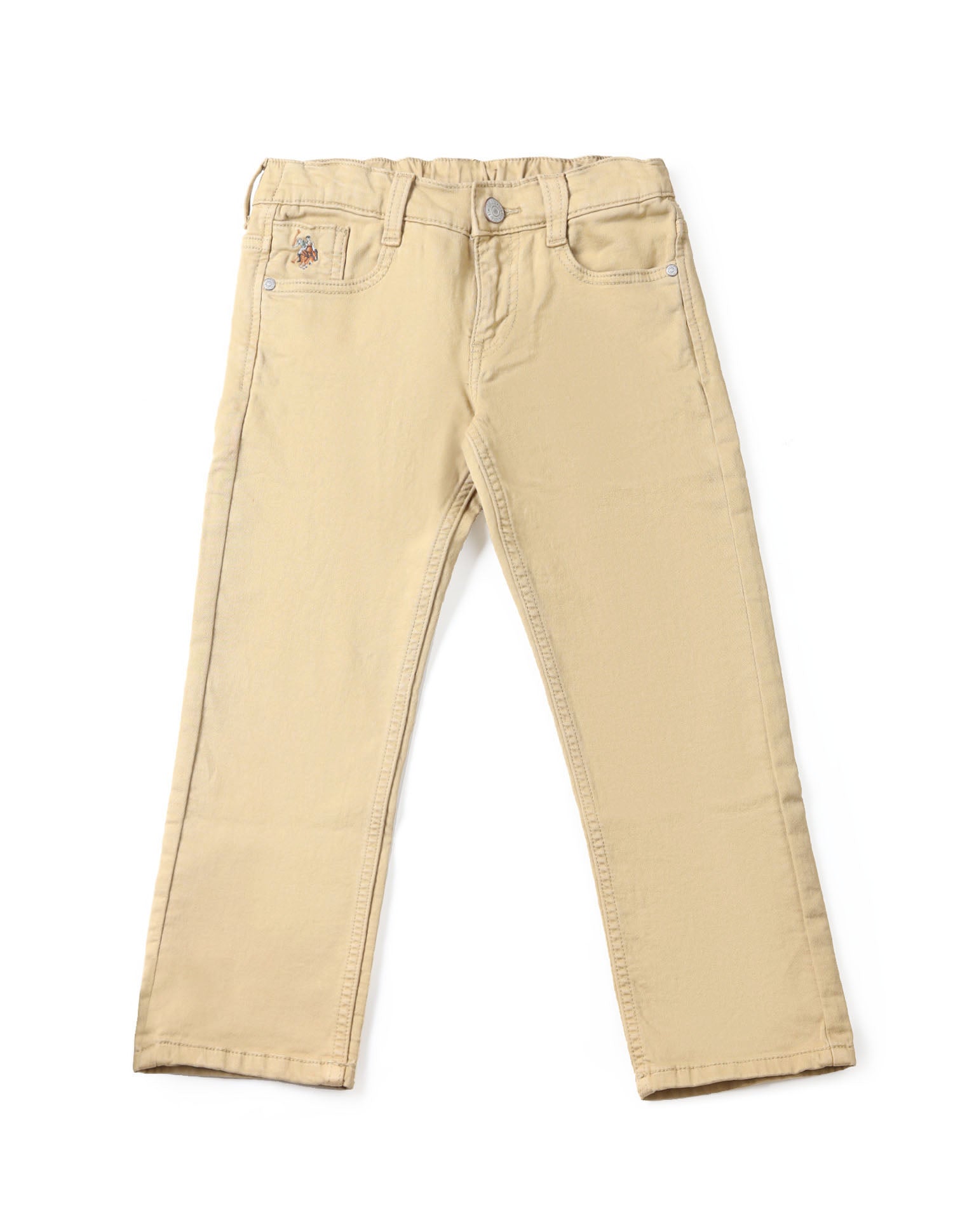 UKJEN682 KHAKI Boys Jeans Khaki - U.S. POLO ASSN. | Large