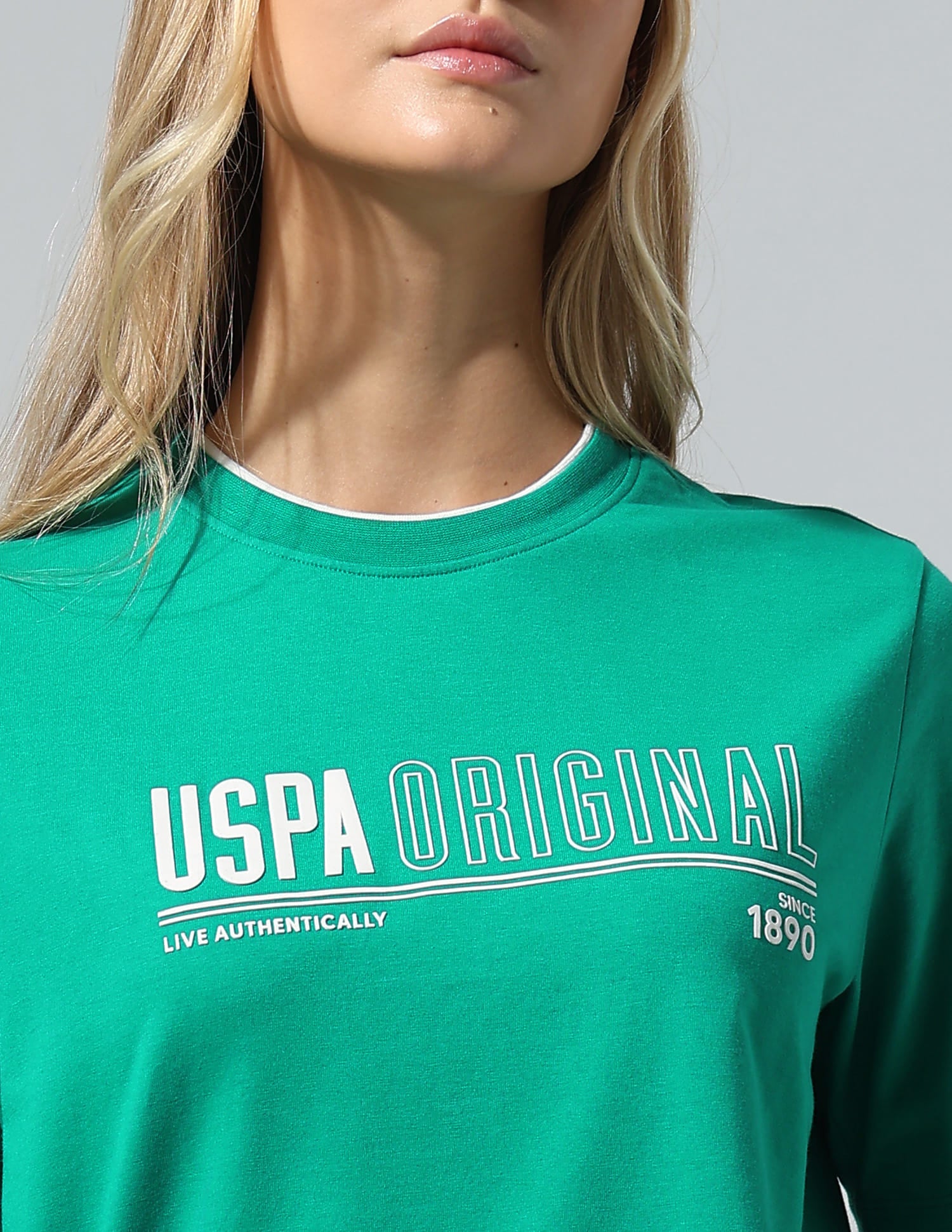 Relaxed Fit T-Shirt With Wide Leg Pants Green - U.S. Polo Assn. India | Large