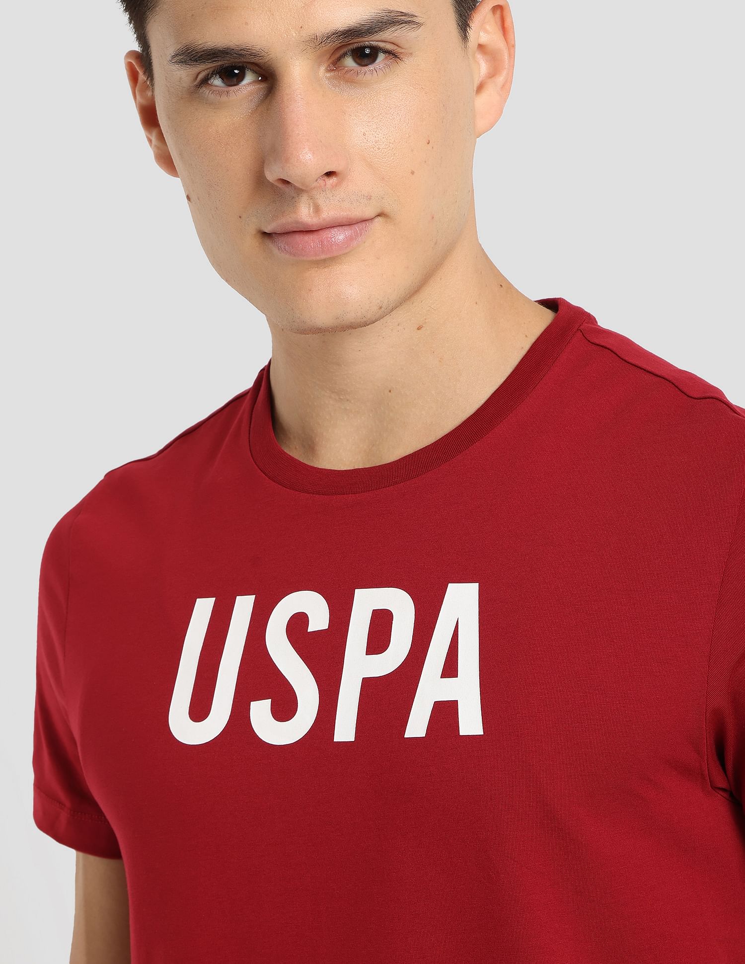Durable Athletic T-Shirt Dark Red - U.S. POLO ASSN. | Large