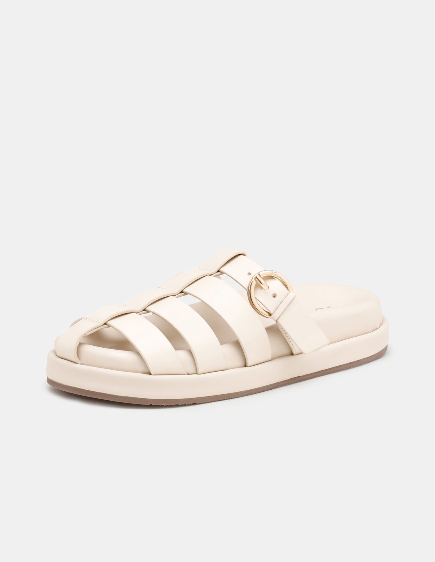 Women Minseo Multi Strap Buckle Sandals Beige - U.S. Polo Assn. India | Large