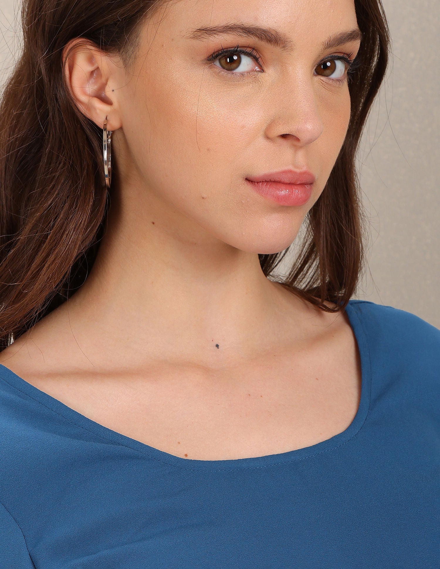 Smocked Detail Cropped Top Blue - U.S. Polo Assn. India | Large