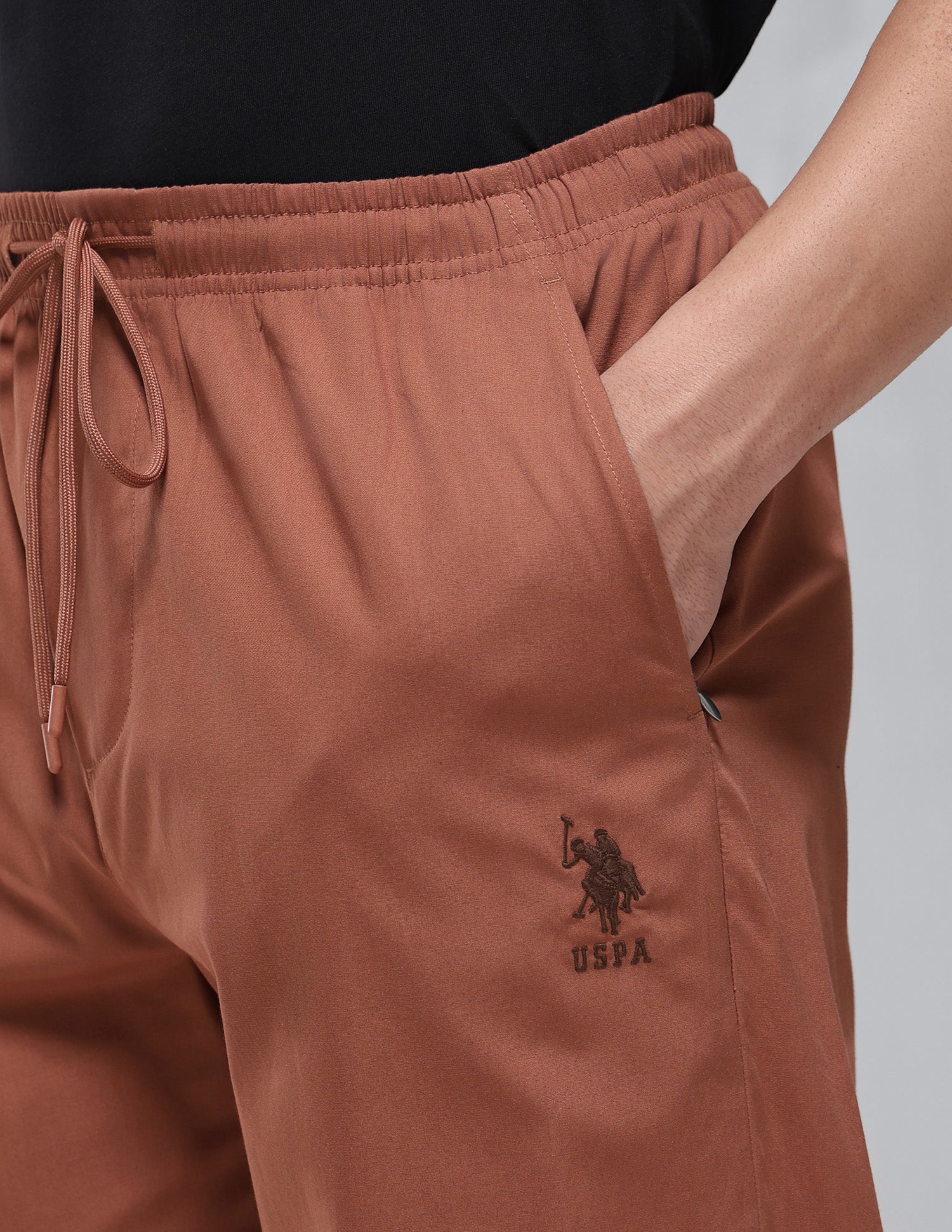 Midrise Pure Cotton OELP1 Pyjamas Maple Syrup - U.S. Polo Assn. India | Large