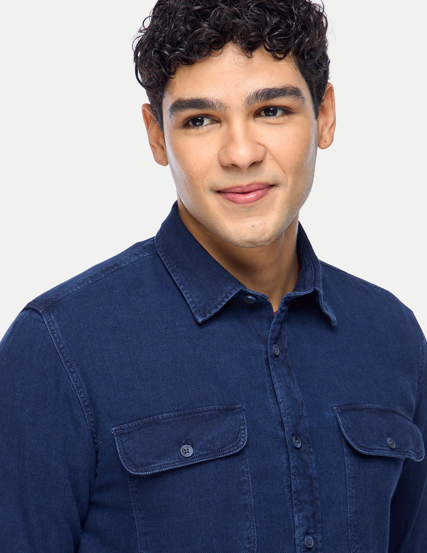 Solid Regular Fit Shirt Dark Indigo - U.S. Polo Assn. India | Large