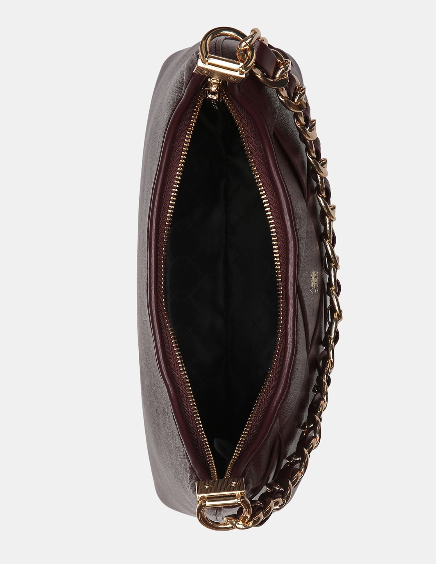 Women Babie Shoulder Bag with Woven Texture Burgundy - U.S. POLO ASSN. | Large