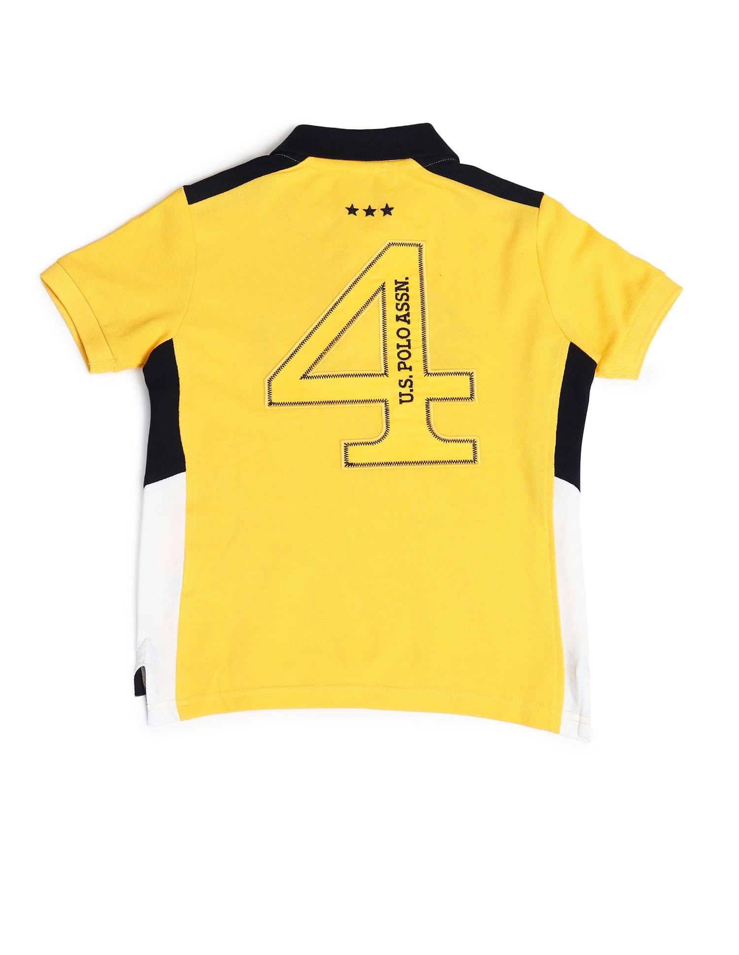 Boys Cotton Printed Polo Shirt Yellow - U.S. Polo Assn. India | Large