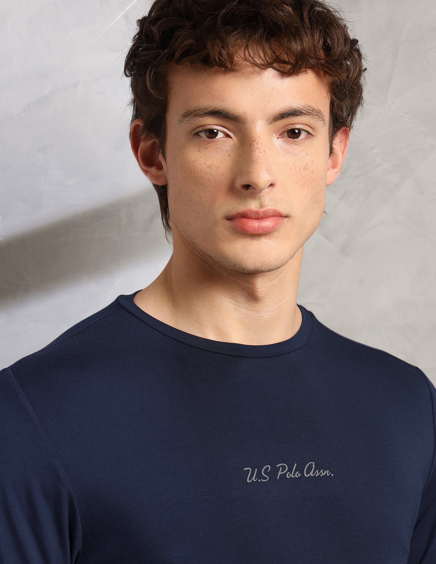 Round Neck Comfort Fit PE007-PL Lounge T-Shirt - Pack Of 1 Pageant Blue - U.S. Polo Assn. India | Large
