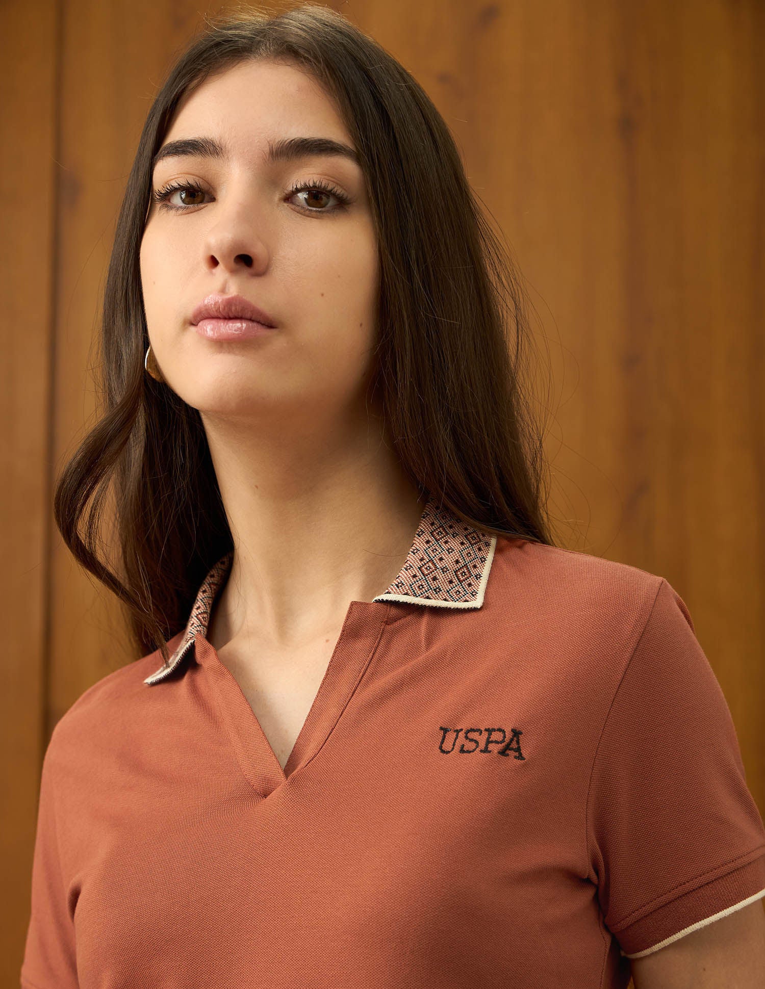 Solid Regular Fit Polo Shirt Rust - U.S. POLO ASSN. | Large