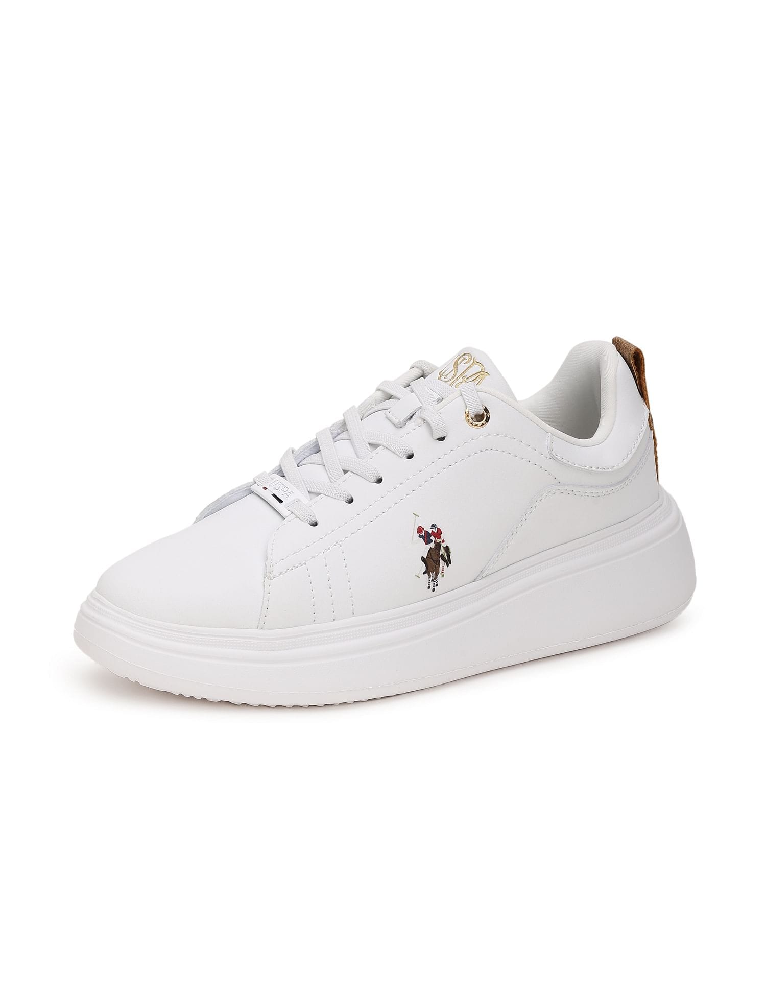 Ariel 2.0 White Light Weight Sneaker Shoes White - U.S. Polo Assn. India | Large