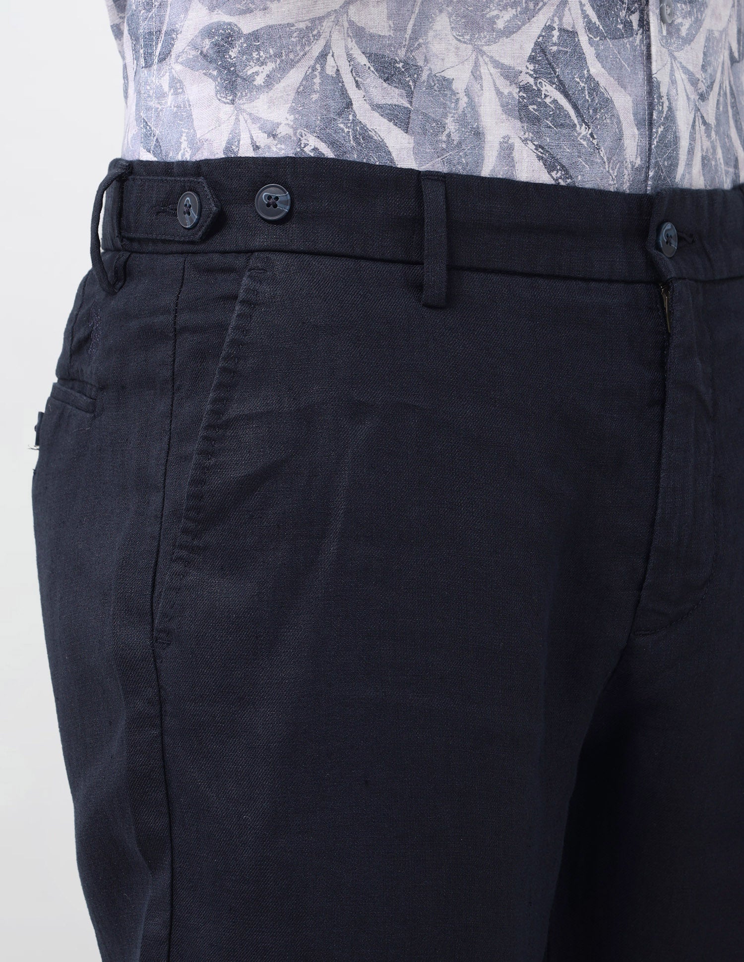 Mid Rise Riley Straight Fit Trousers Navy - U.S. Polo Assn. India | Large