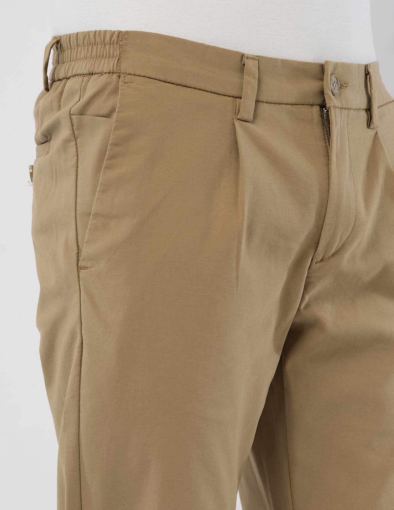 Mid Rise Riley Straight Fit Trousers Khaki - U.S. POLO ASSN. | Large