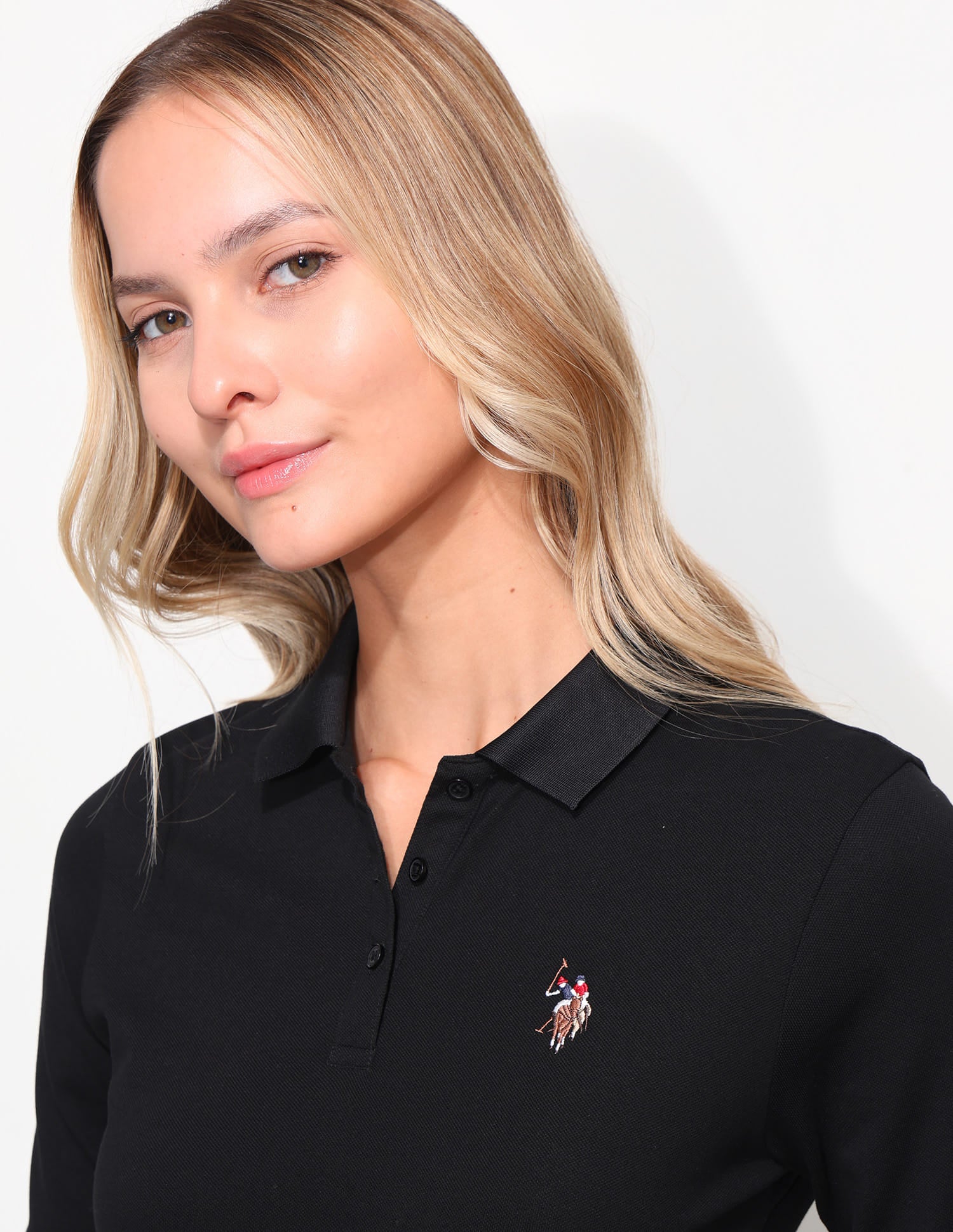 Solid Regular Fit Polo Shirt Black - U.S. Polo Assn. India | Large