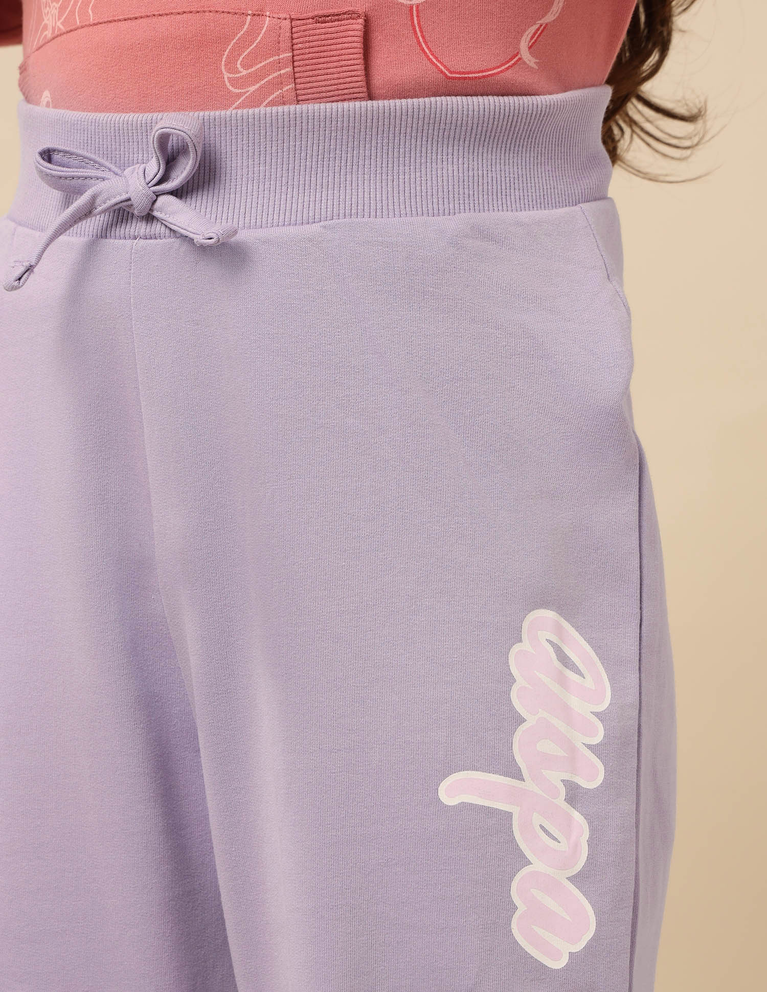 Girls Solid Bootcut Track Pants Lavender - U.S. POLO ASSN. | Large