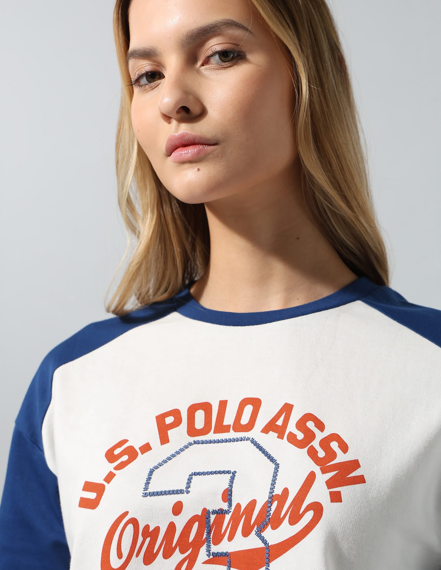 Brand Printed Relaxed T-Shirt White - U.S. Polo Assn. India | Large