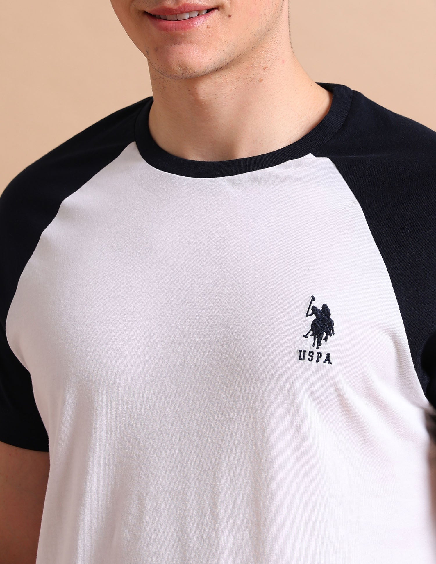 Varsity Colour Block T-Shirt White - U.S. POLO ASSN. | Large