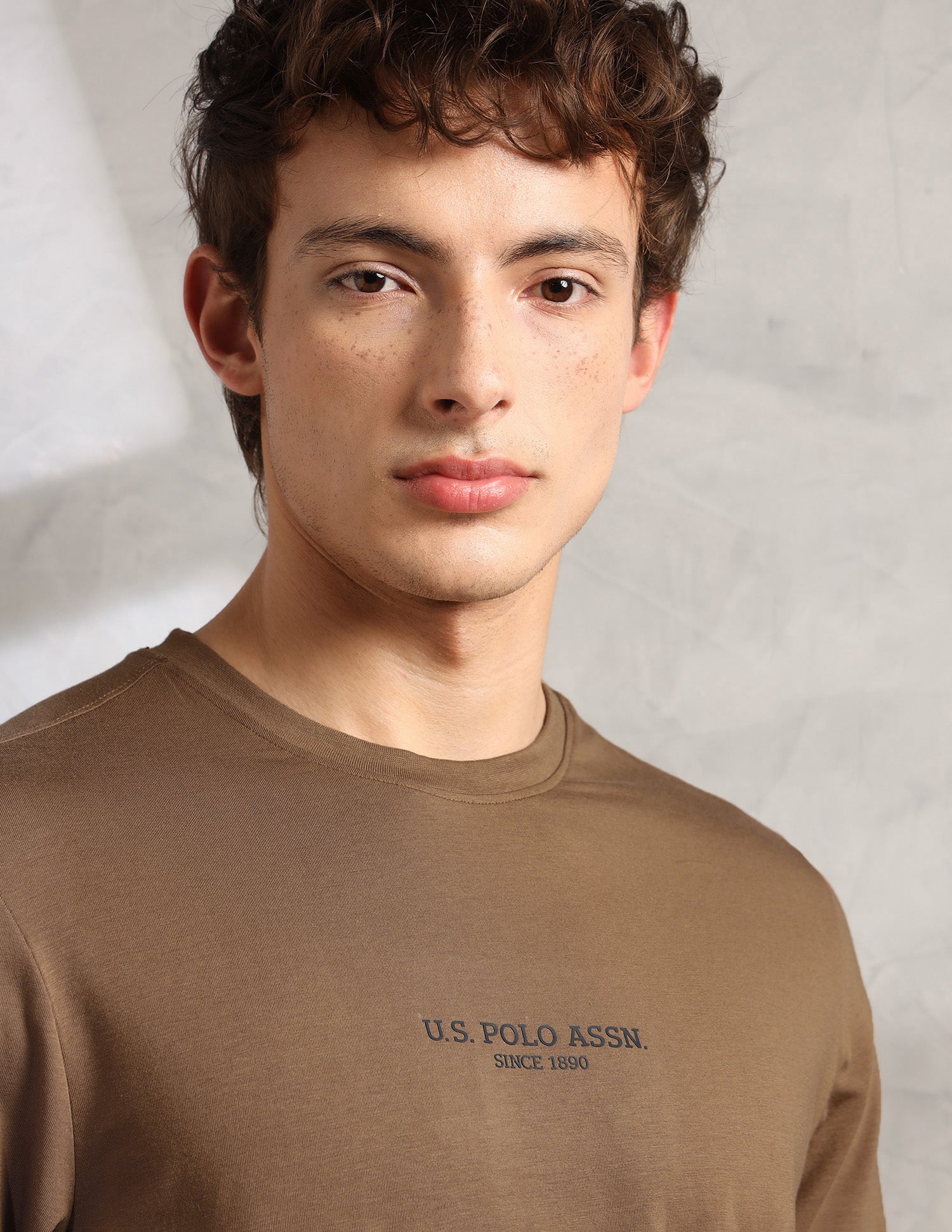 Brethable Full Sleeve PE006-PL Lounge T-Shirt - Pack Of 1 Malt Ball - U.S. Polo Assn. India | Large