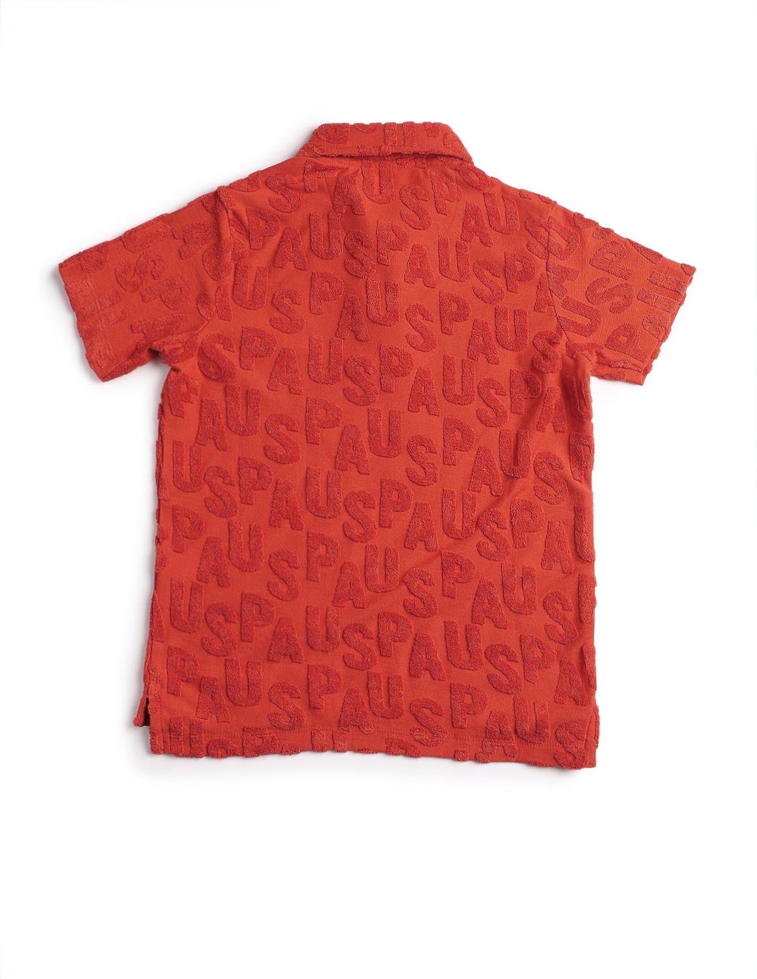 Boys Brand Appliqued Regular Fit Polo Shirt Orange - U.S. POLO ASSN. | Large