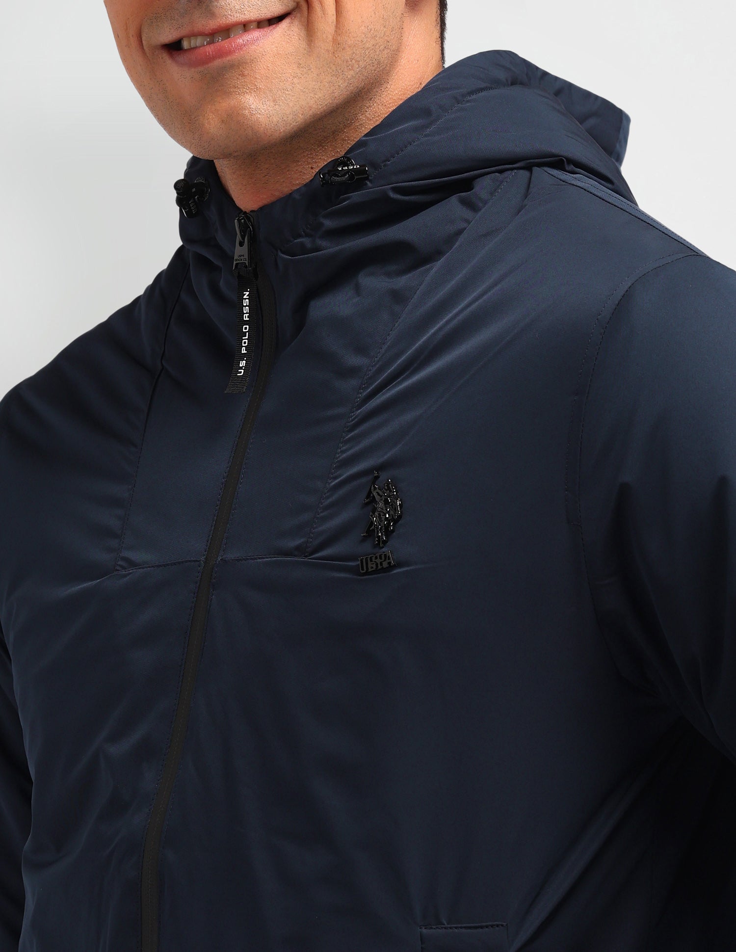 Colour blocked Regular Fit Jacket Navy - U.S. POLO ASSN. | Large