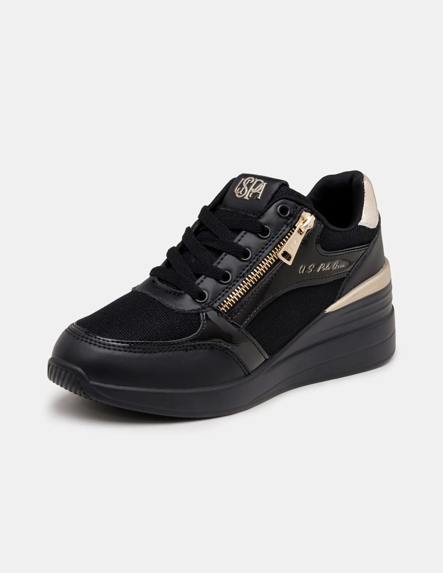 Liora 2.0 Light Weight Glitter Sneakers Black - U.S. Polo Assn. India | Large