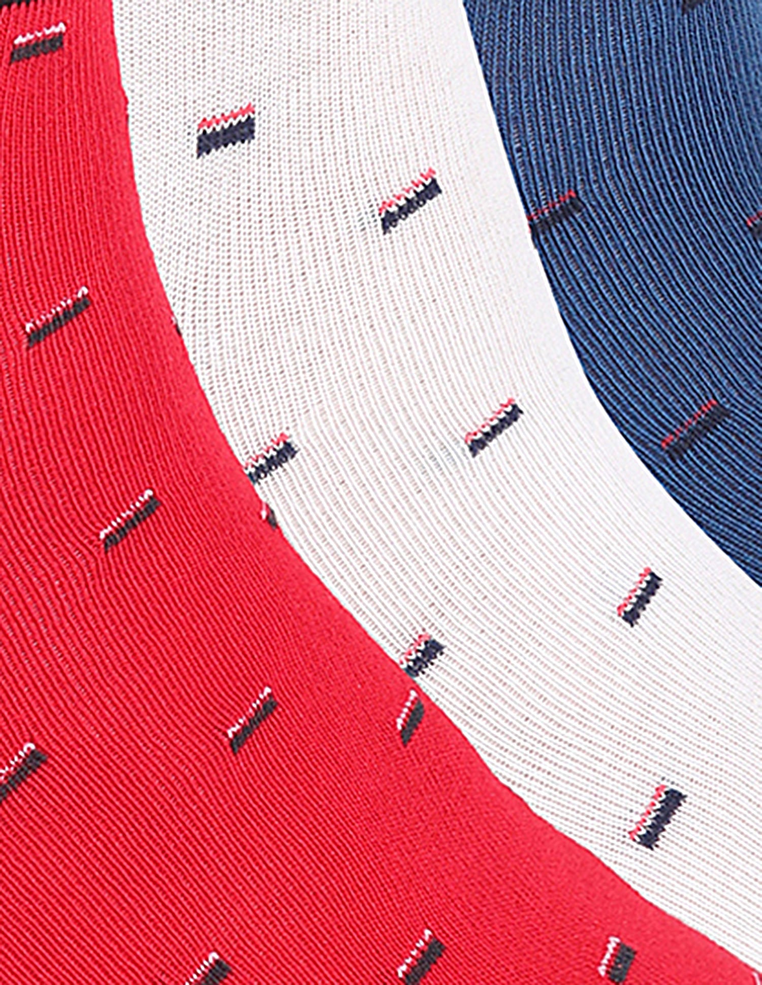 Aloe Finish Ankle Length ES002 Socks - Pack Of 3 White, Set Sail and Red - U.S. POLO ASSN. | Large