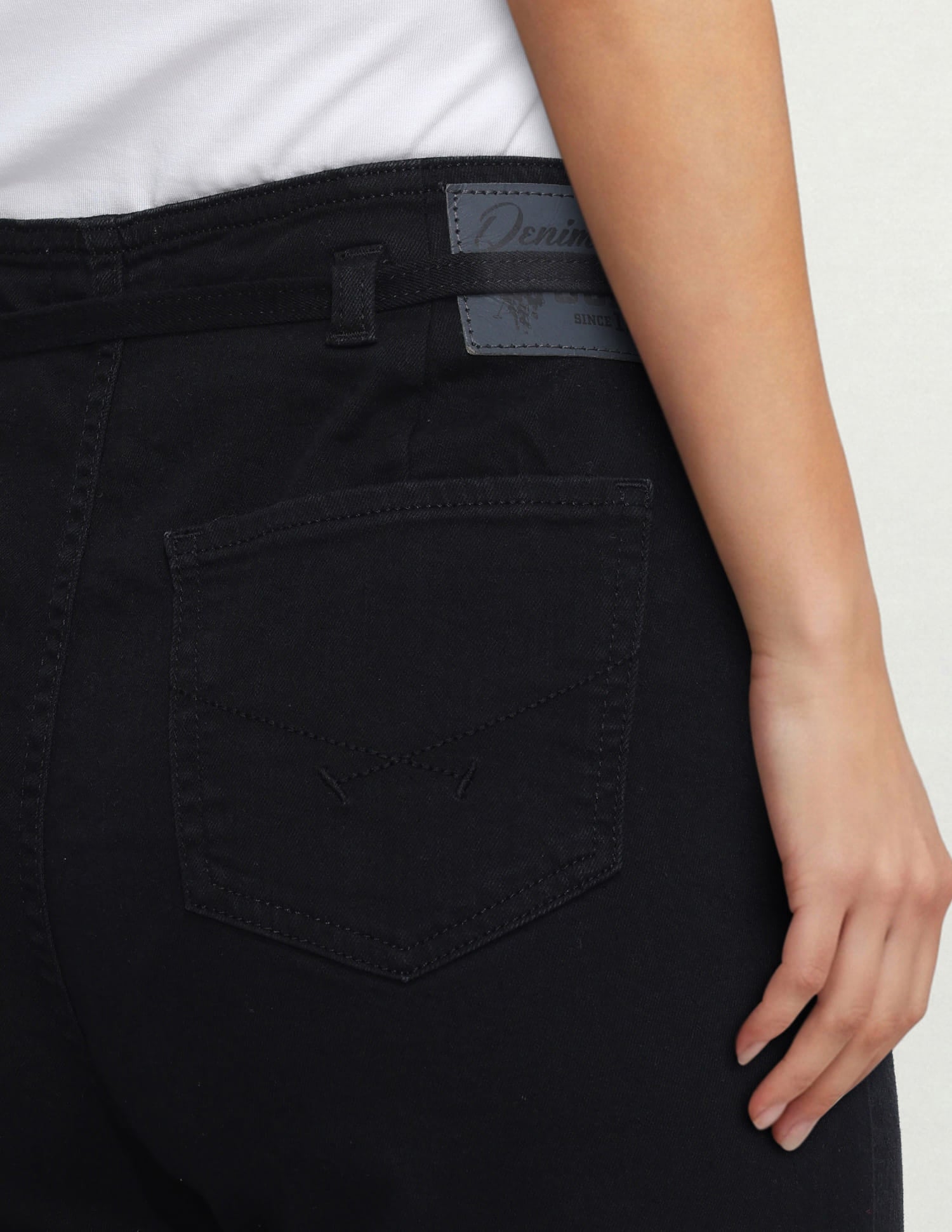 High Rise Wide Leg Fit Jeans Grey - U.S. Polo Assn. India | Large