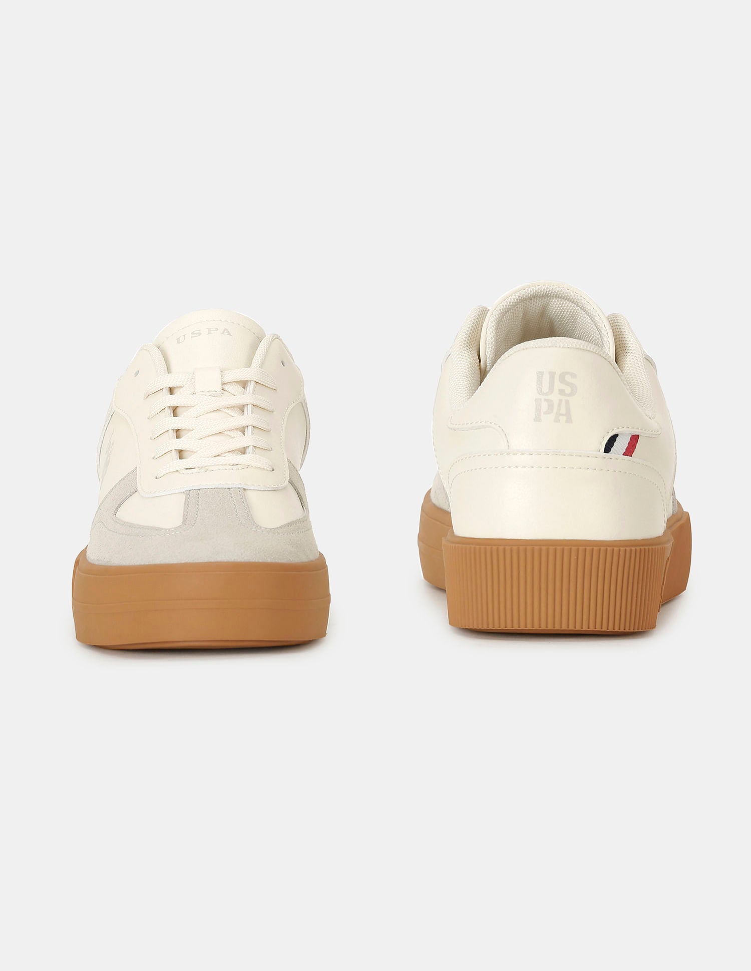 Men Colour Blocked Palfrey Sneakers Cream - U.S. POLO ASSN. | Large