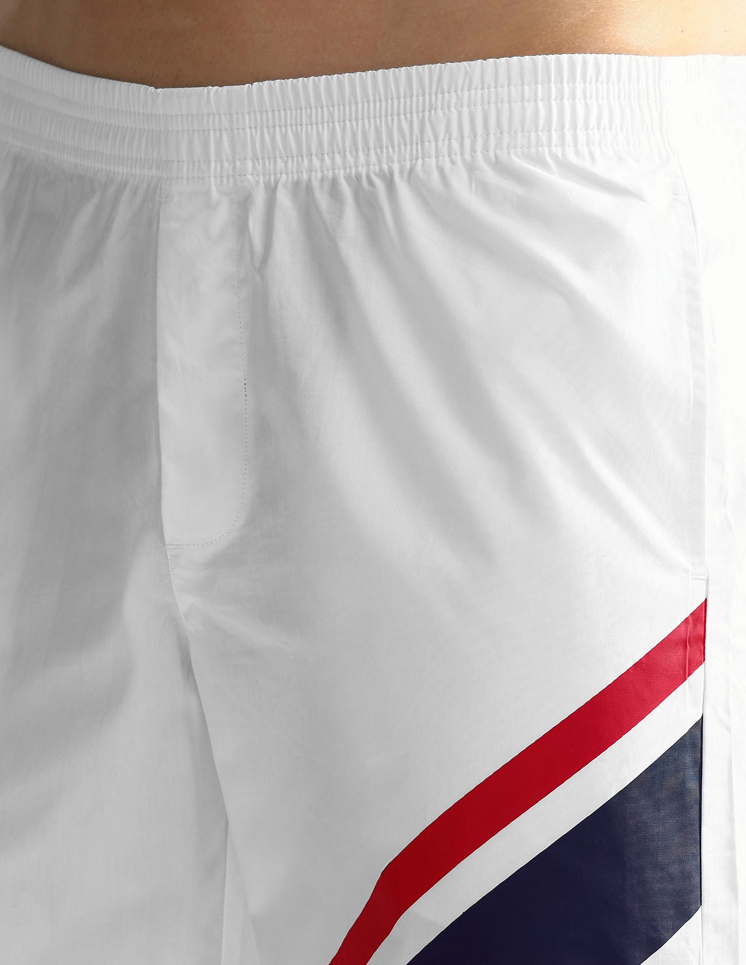 Mid Rise Solid OEX06 Shorts - Pack Of 1 White Paneled - U.S. POLO ASSN. | Large