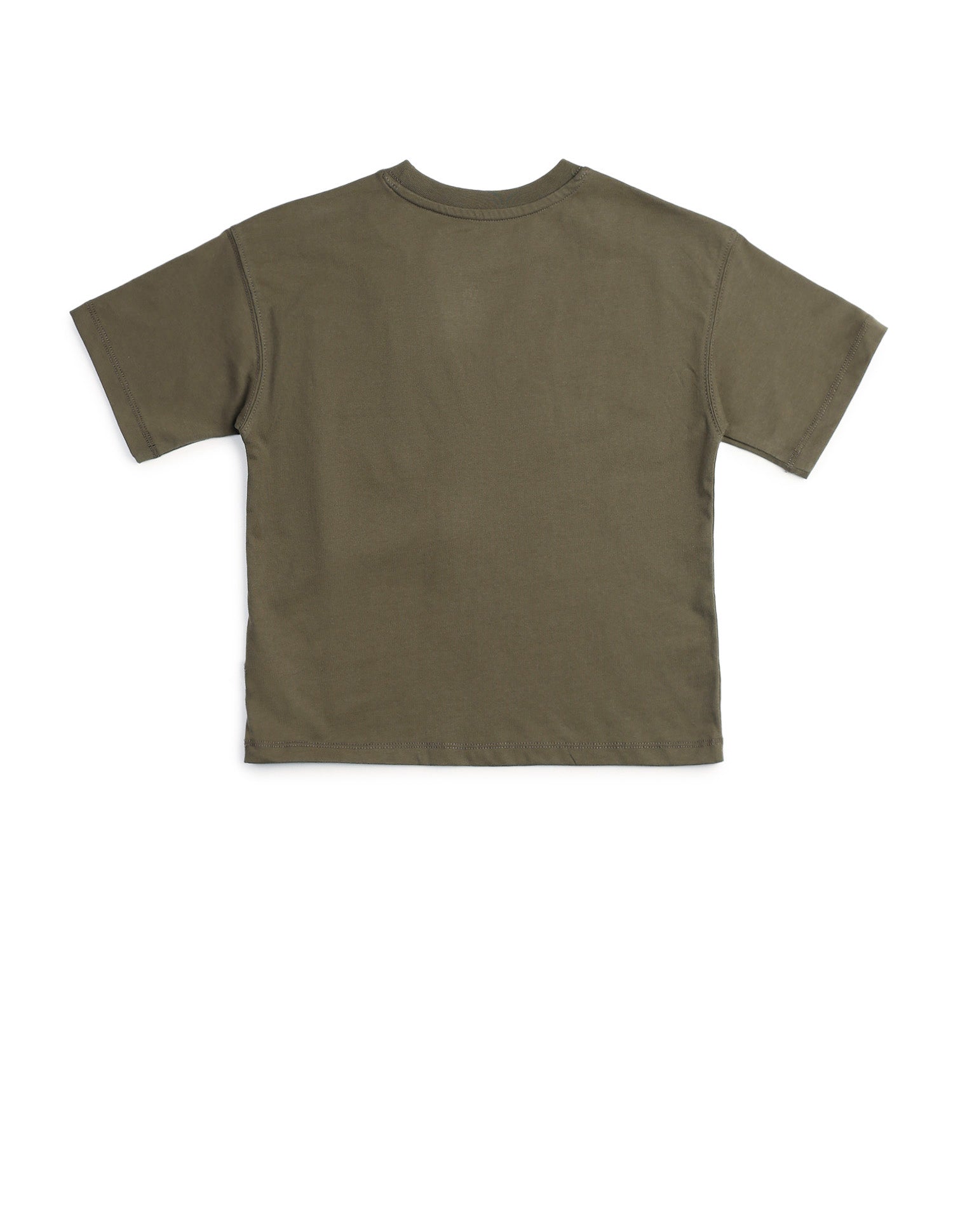 Boys Solid Regular Fit T-Shirt Olive - U.S. POLO ASSN. | Large