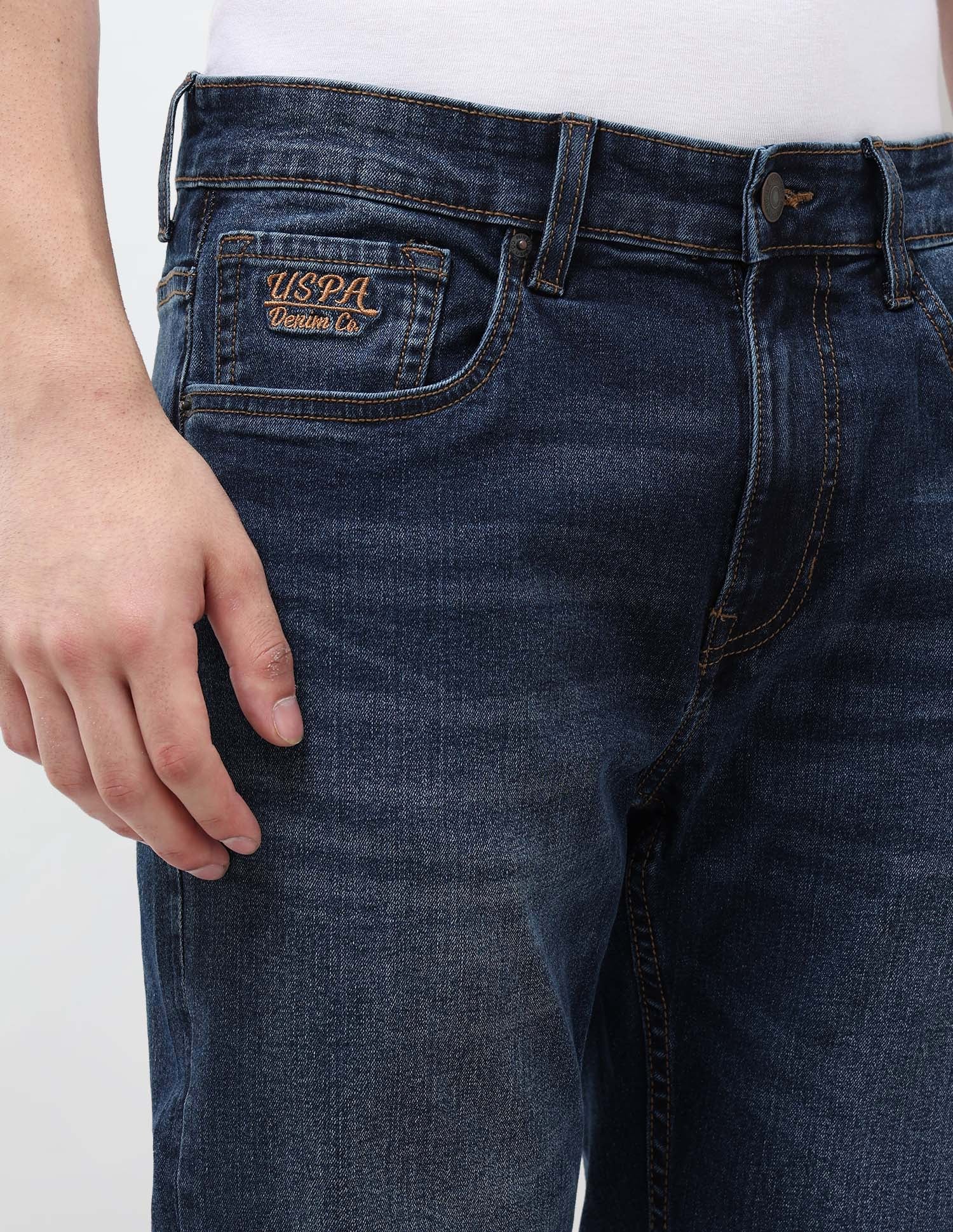 Harold Slim Straight Fit Blue Jeans Indigo - U.S. Polo Assn. India | Large