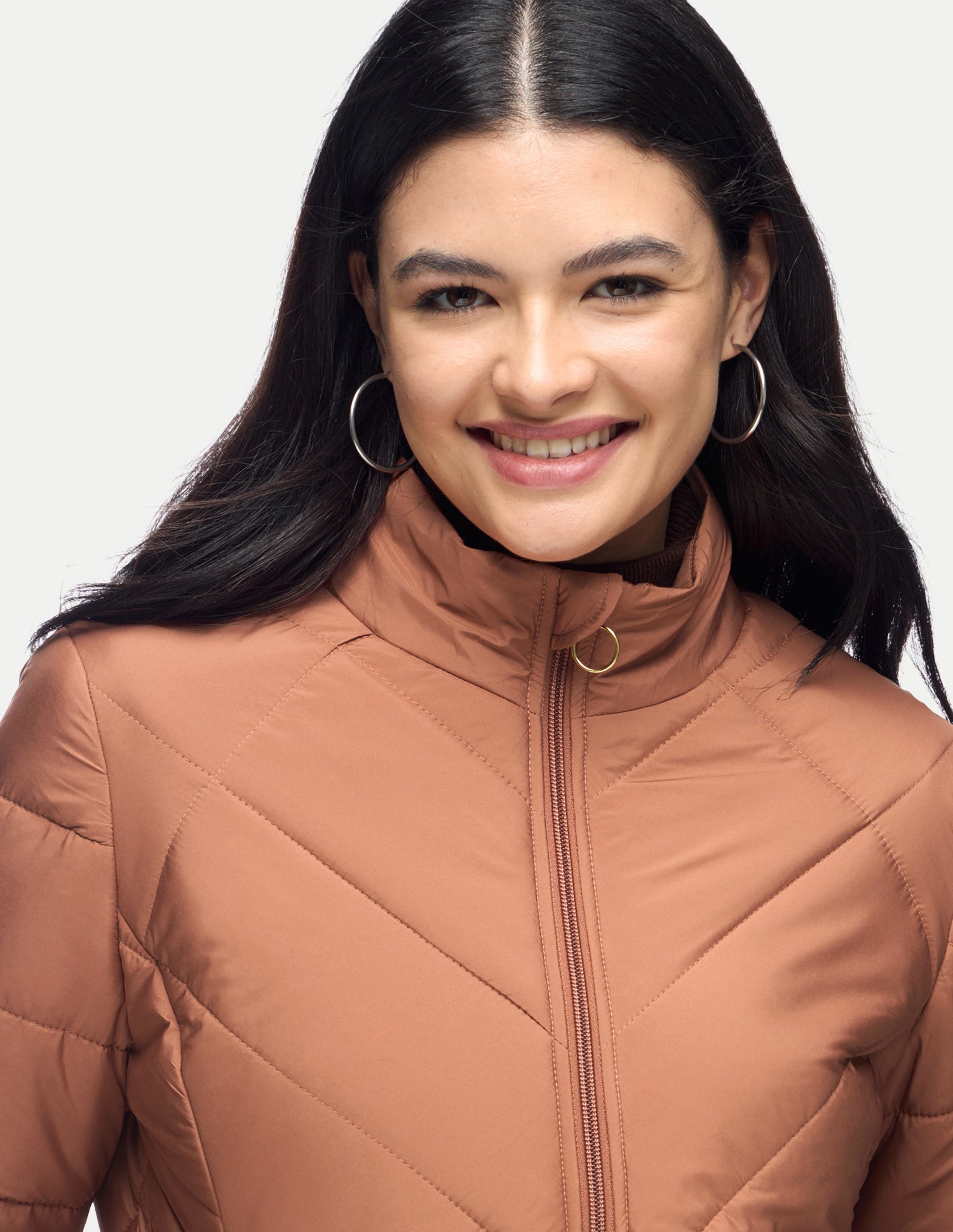 Regular Fit Quilted Jacket Rust - U.S. Polo Assn. India | Large