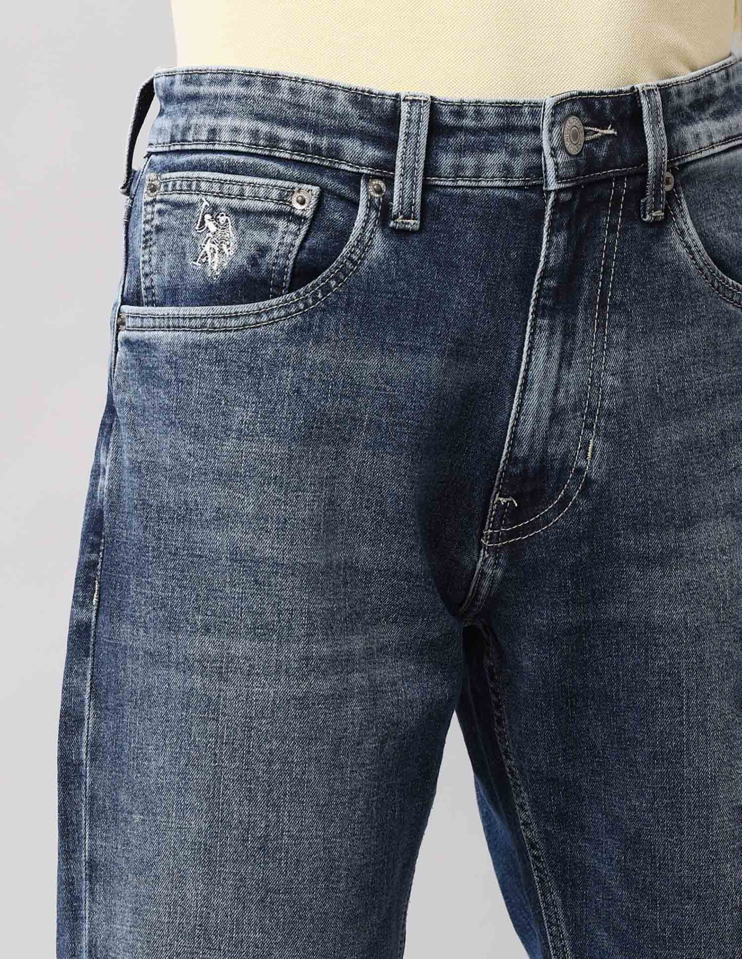 Connor Bootcut Fit Blue Vintage Jeans Medium Wash - U.S. Polo Assn. India | Large