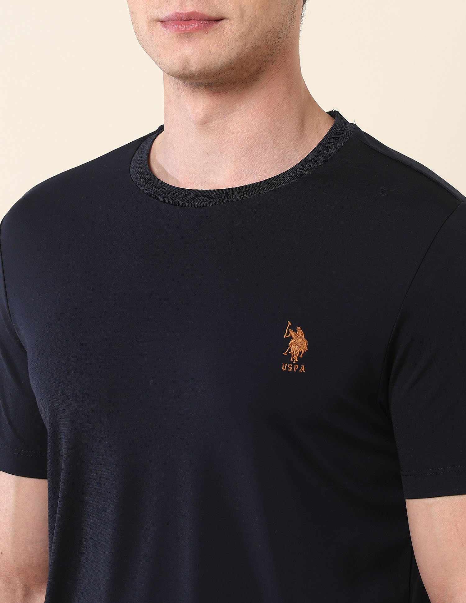 Slim Fit Classic T-Shirt Navy - U.S. Polo Assn. India | Large