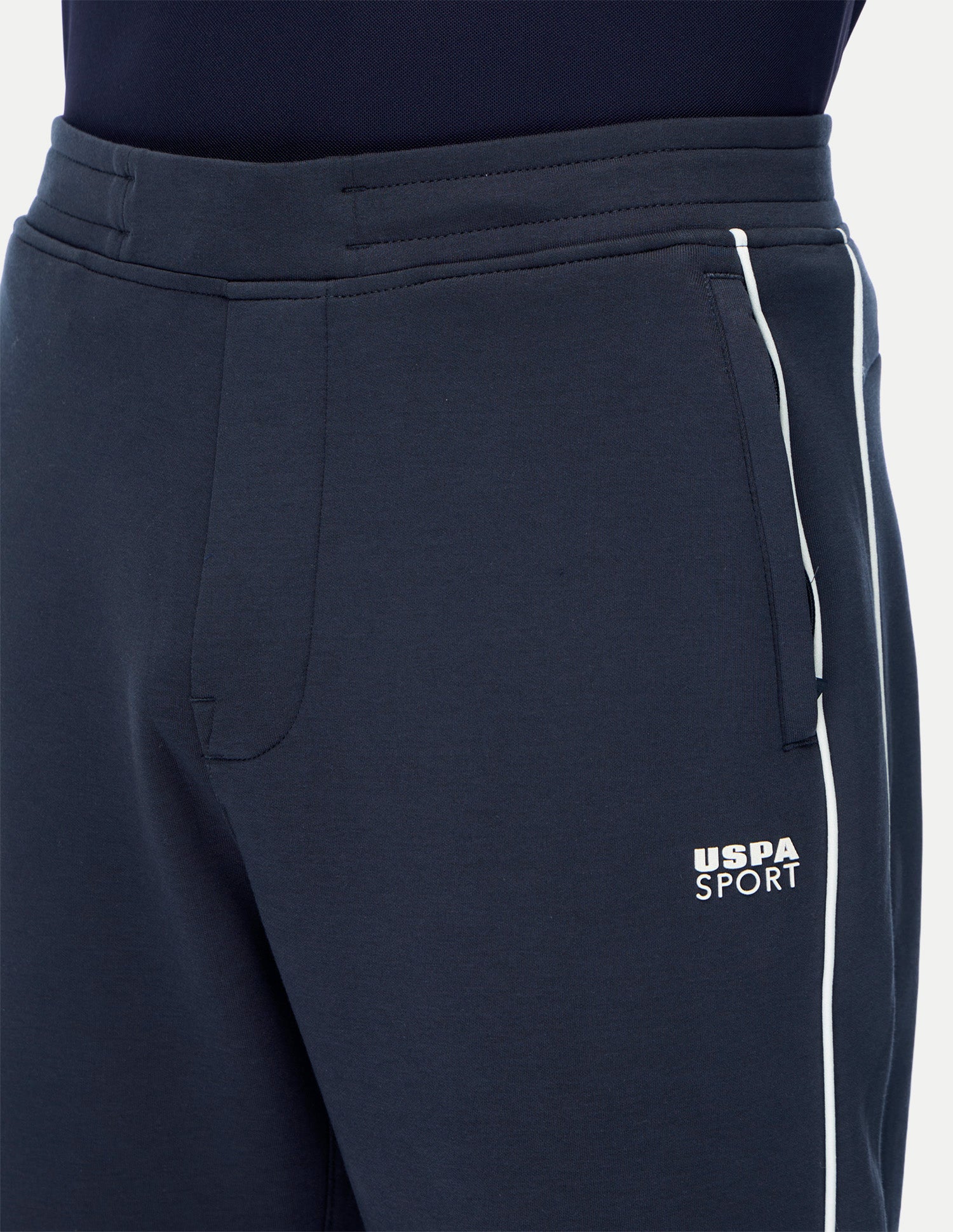 Mid Rise Regular Fit Active Track Pants Navy - U.S. Polo Assn. India | Large