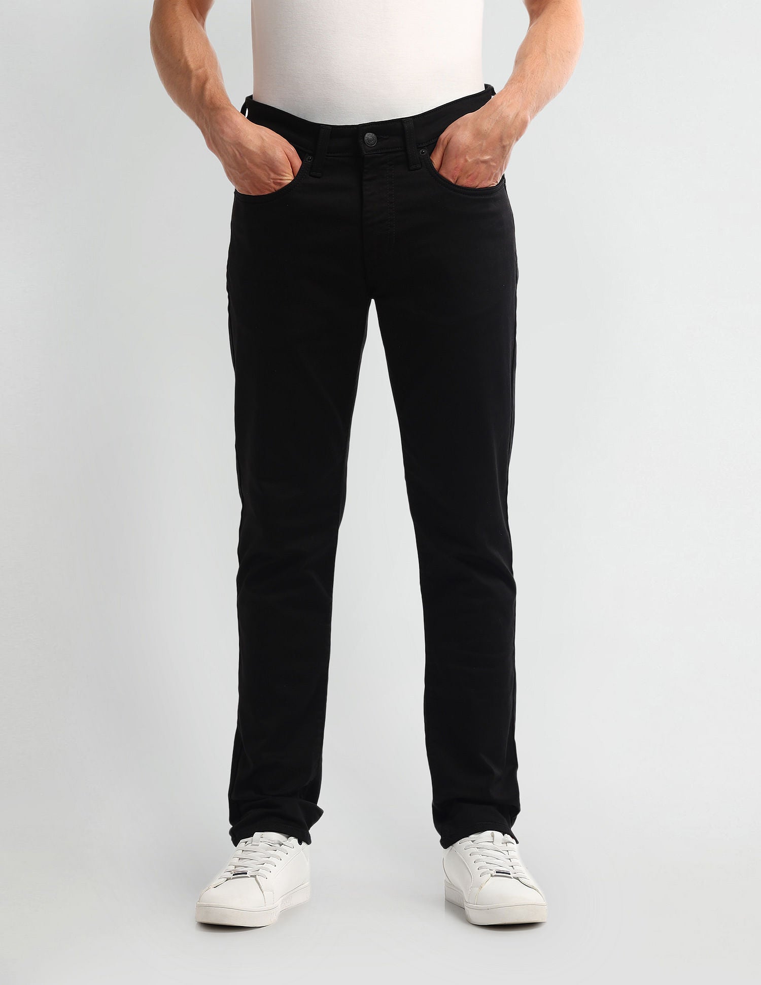 Slim Tapered Black Jeans Black - U.S. POLO ASSN. | Large