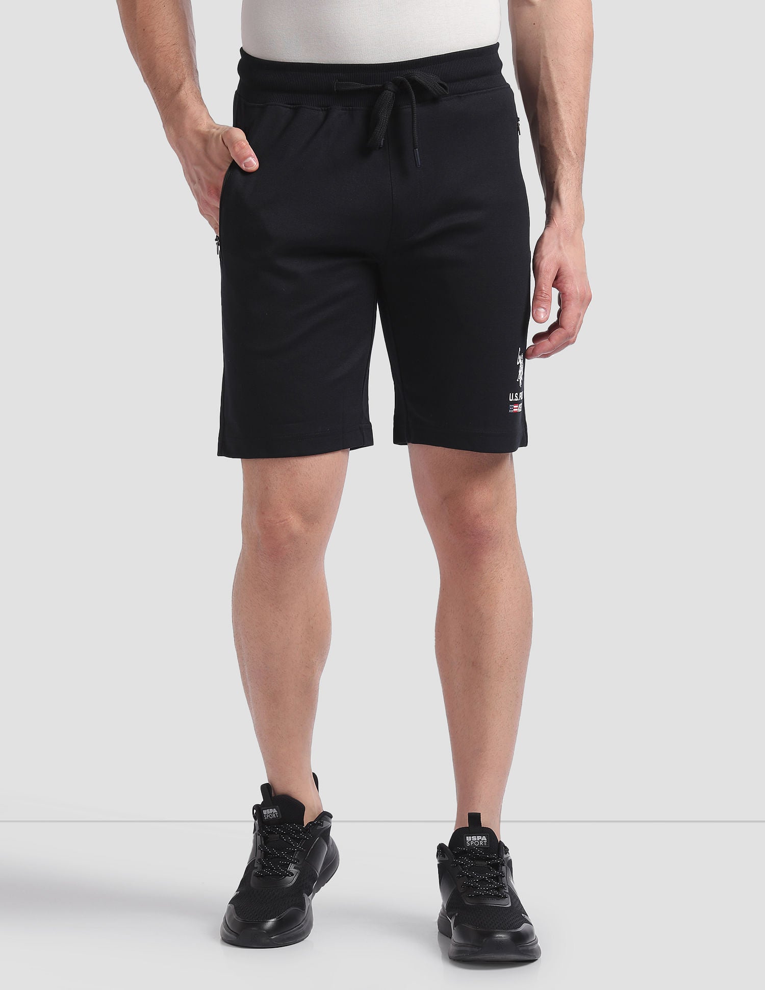 High Strength LS004 Lounge Shorts - Pack Of 1 Black - U.S. POLO ASSN. | Large