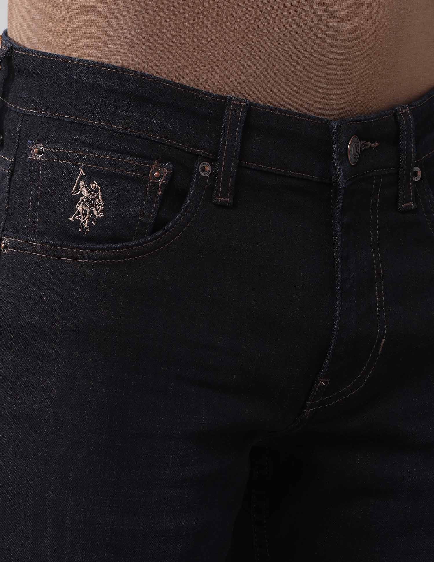 Brandon Slim Tapered Fit Vintage Jeans Dark Wash - U.S. Polo Assn. India | Large
