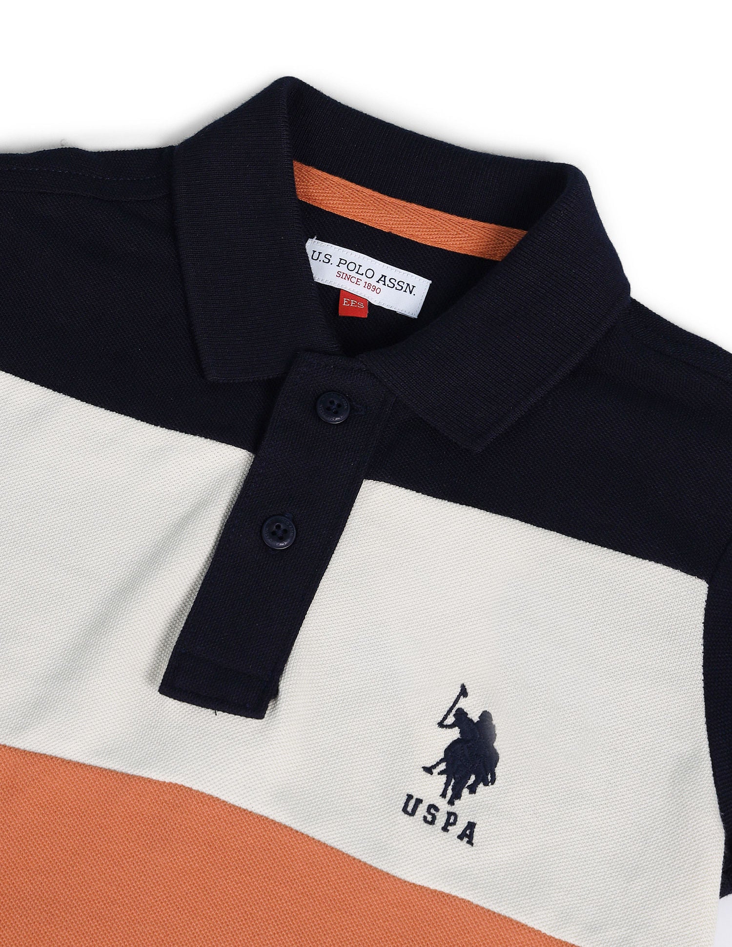 Boys Colourblocked Polo Shirt Black - U.S. POLO ASSN. | Large