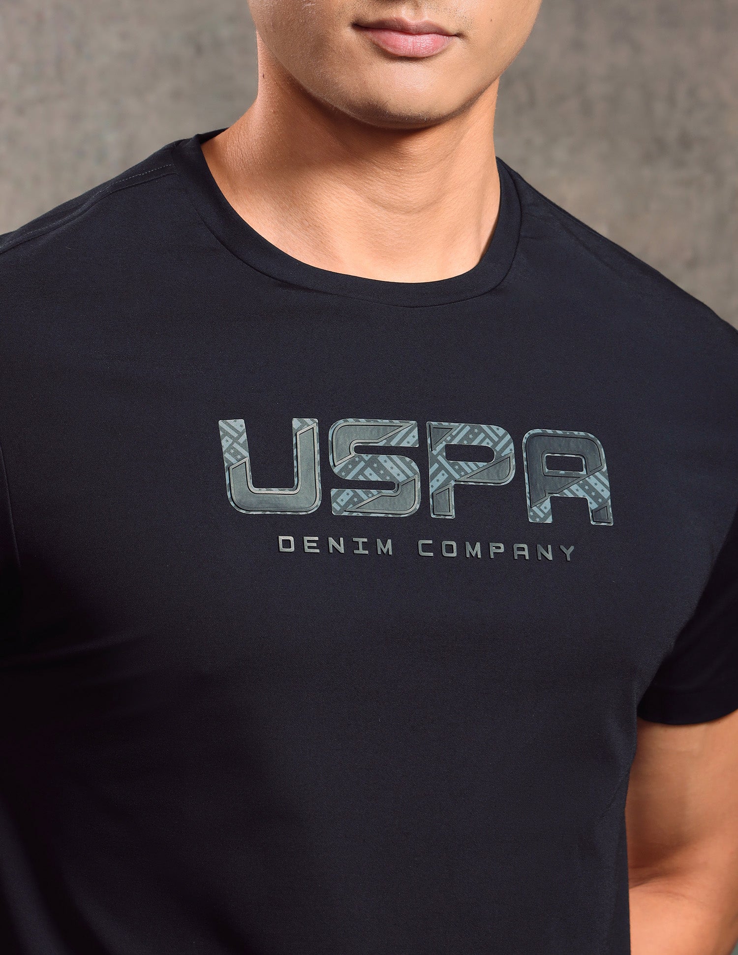 Brand Embossed Regular Fit T-shirt Navy - U.S. POLO ASSN. | Large