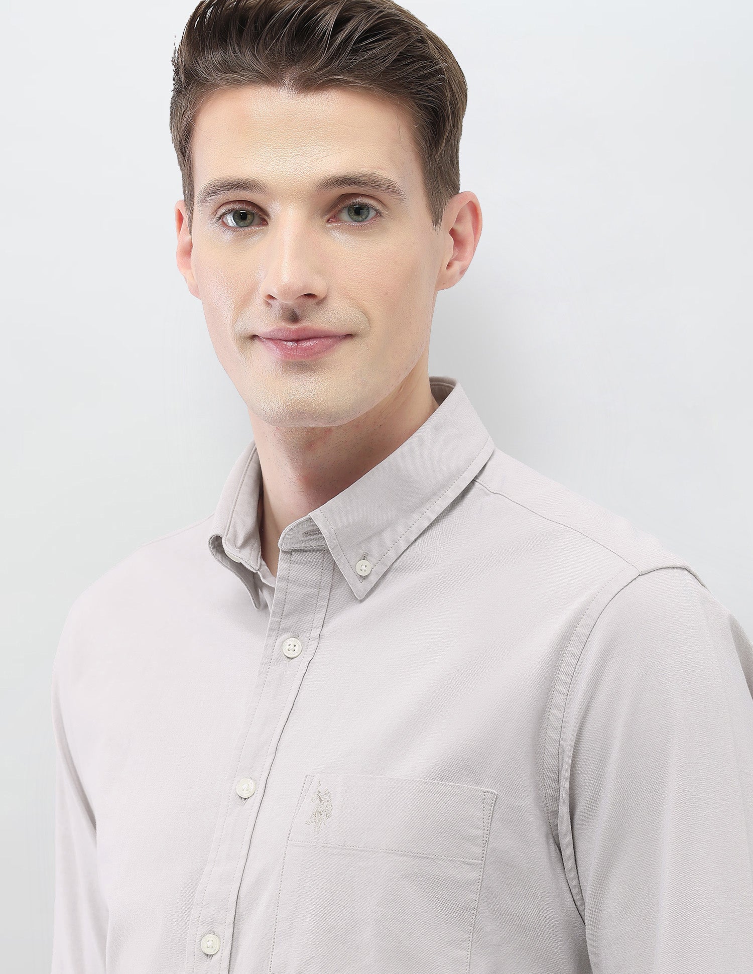 Casa De Campo Regular Fit Shirt Ivory - U.S. Polo Assn. India | Large