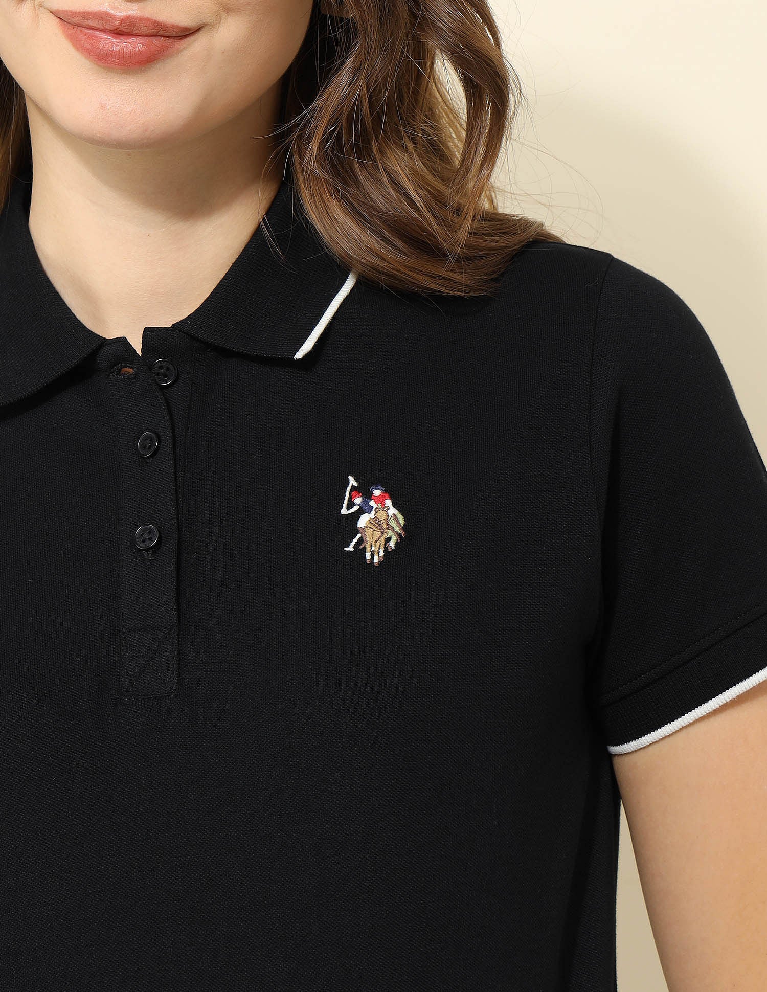 Regular Fit Polo Shirt Black - U.S. POLO ASSN. | Large