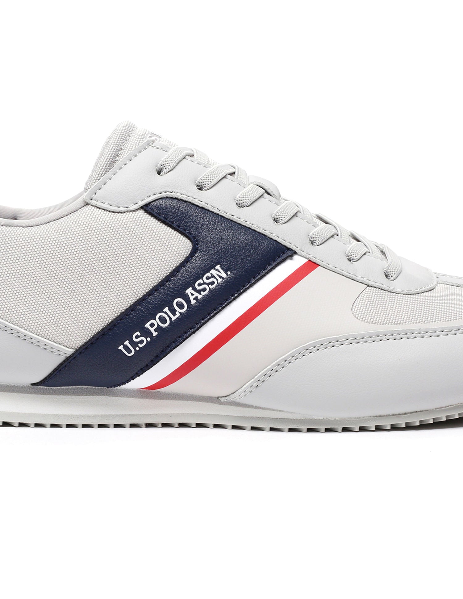 Panelled Lace Up Adler 2.0 Sneakers Grey - U.S. Polo Assn. India | Large