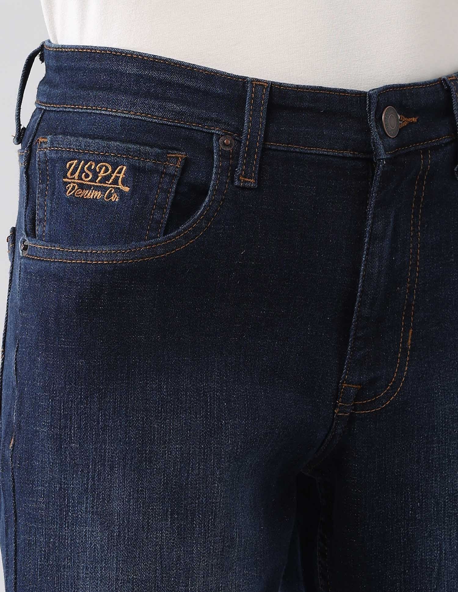 Brandon Slim Tapered Fit Blue Jeans Blue - U.S. POLO ASSN. | Large