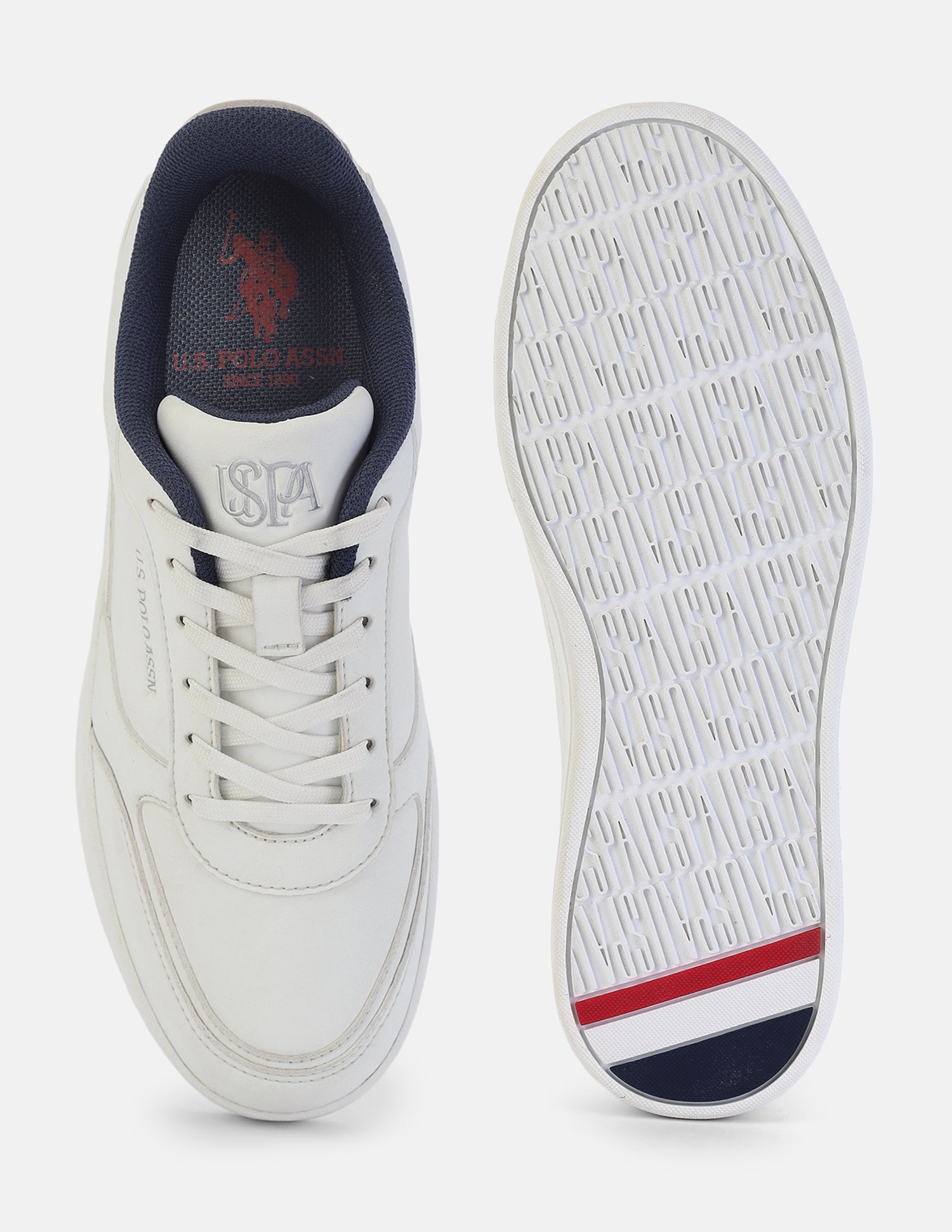 Colour Blocked Reina Sneakers White - U.S. Polo Assn. India | Large