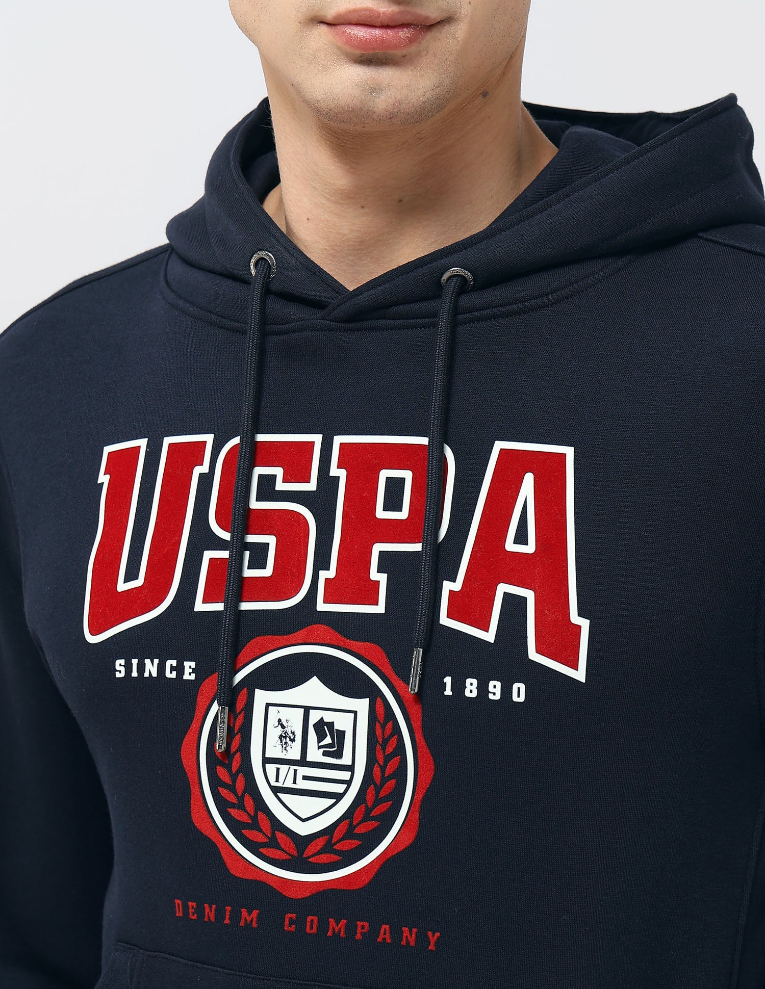 Brand Printed Regular Fit Sweatshirt Navy - U.S. POLO ASSN. | Large