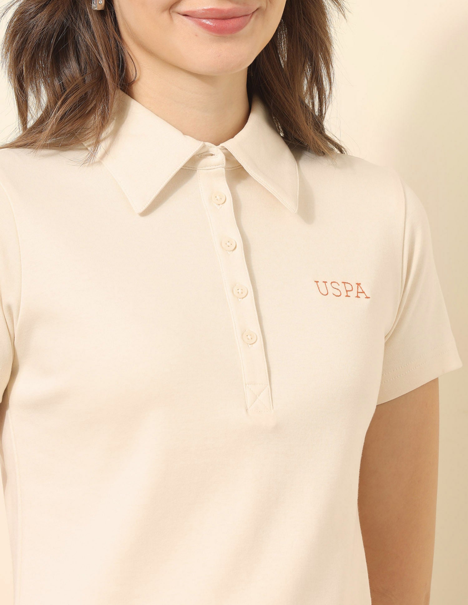 Regular Fit Polo Shirt Ecru - U.S. POLO ASSN. | Large