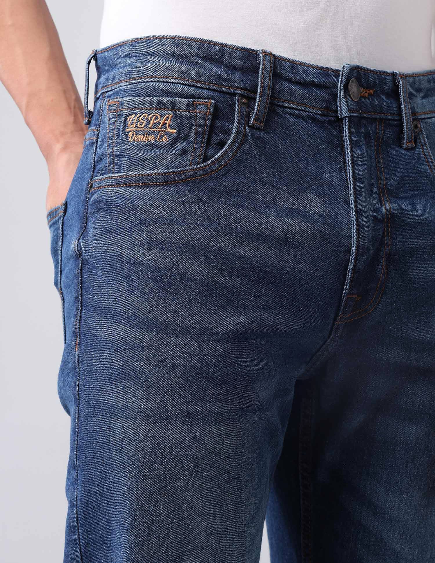 Harold Slim Straight Fit Blue Jeans Blue - U.S. POLO ASSN. | Large