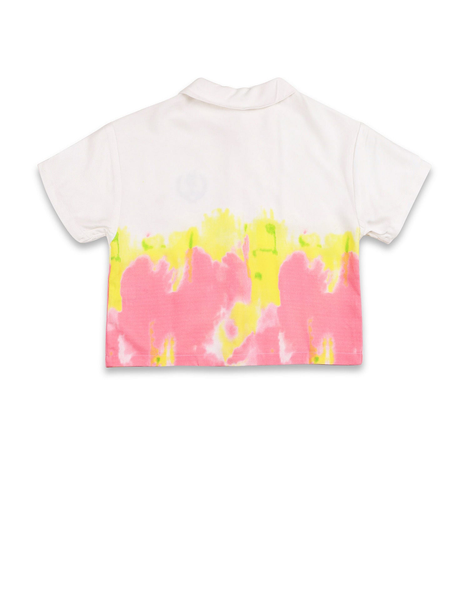 Girls Tie-Dyed Top Off White - U.S. POLO ASSN. | Large