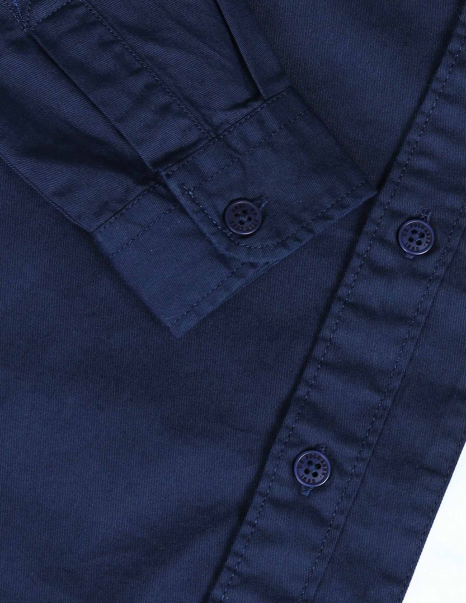Boys Colour Blocked Regular Fit Shirt Navy - U.S. Polo Assn. India | Large